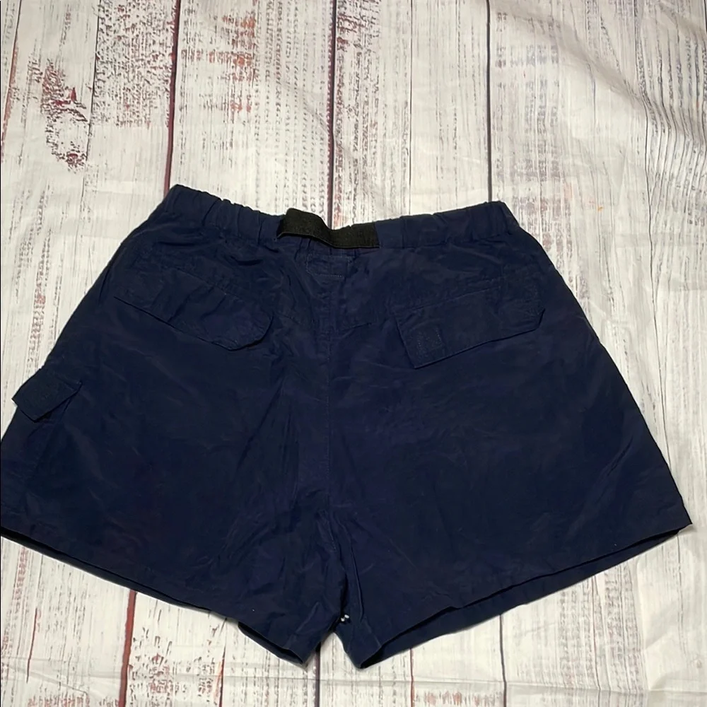Blue Cargo Shorts with Adjustable Belt